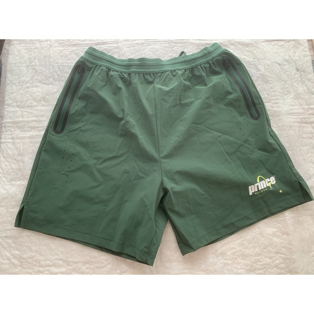 Malbon x Prince Draw String Shorts Men Green Large
